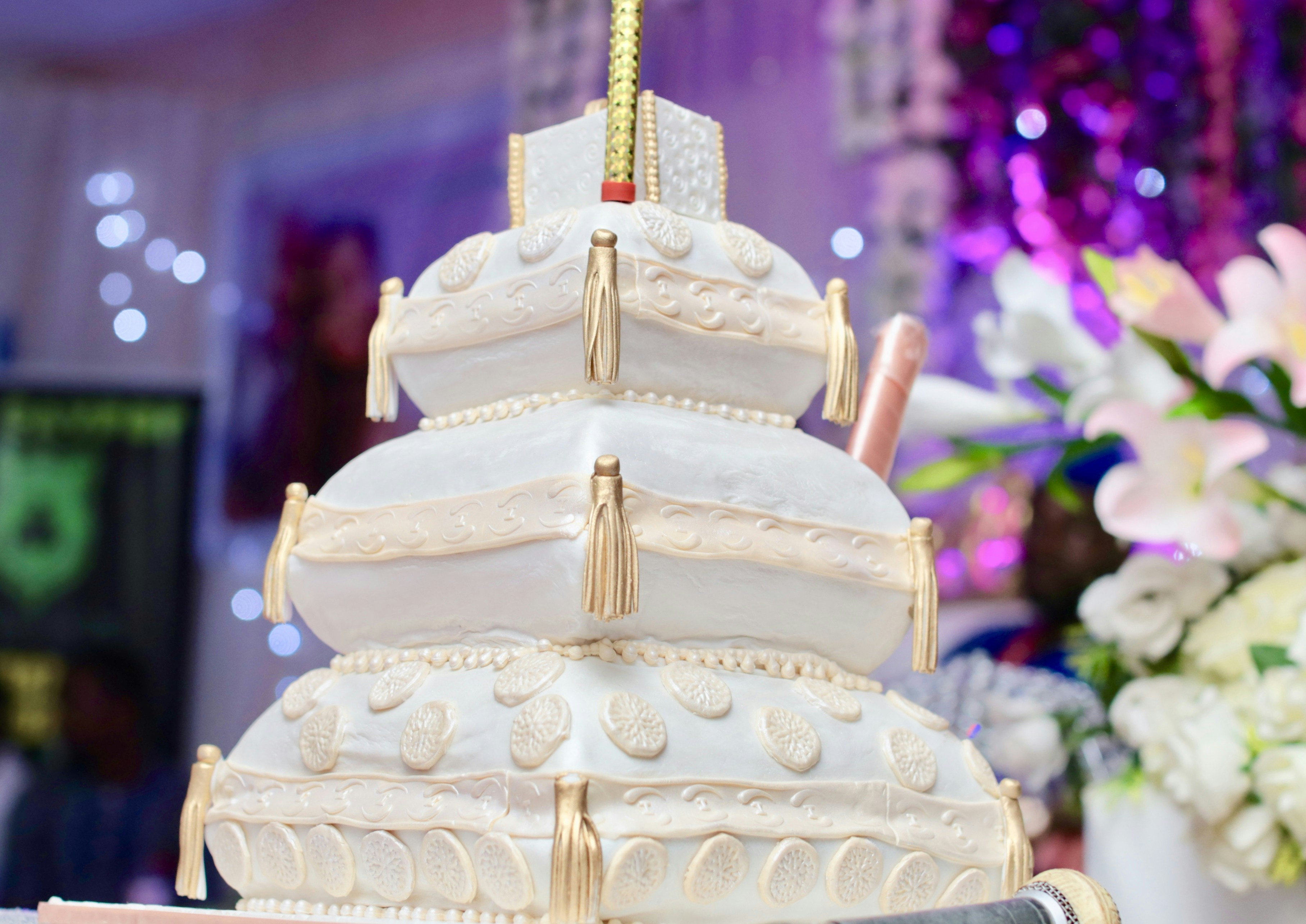 Beauty wedding cake 3 tier