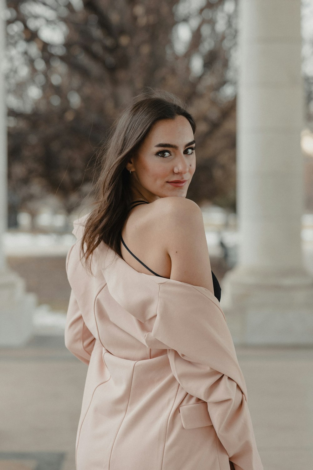 woman in white long sleeve dress