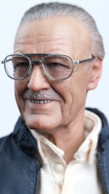 man in black framed eyeglasses