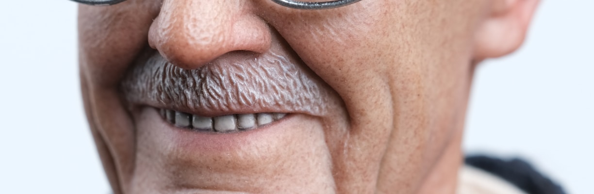 man in black framed eyeglasses