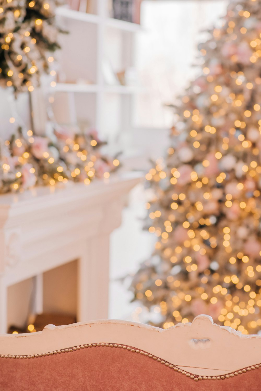 brown round ornament on white wooden table