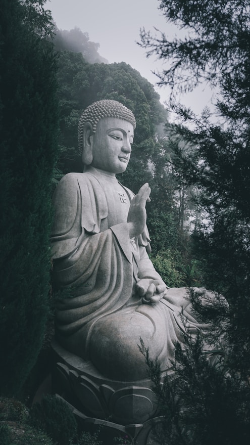 gray concrete statue of a man