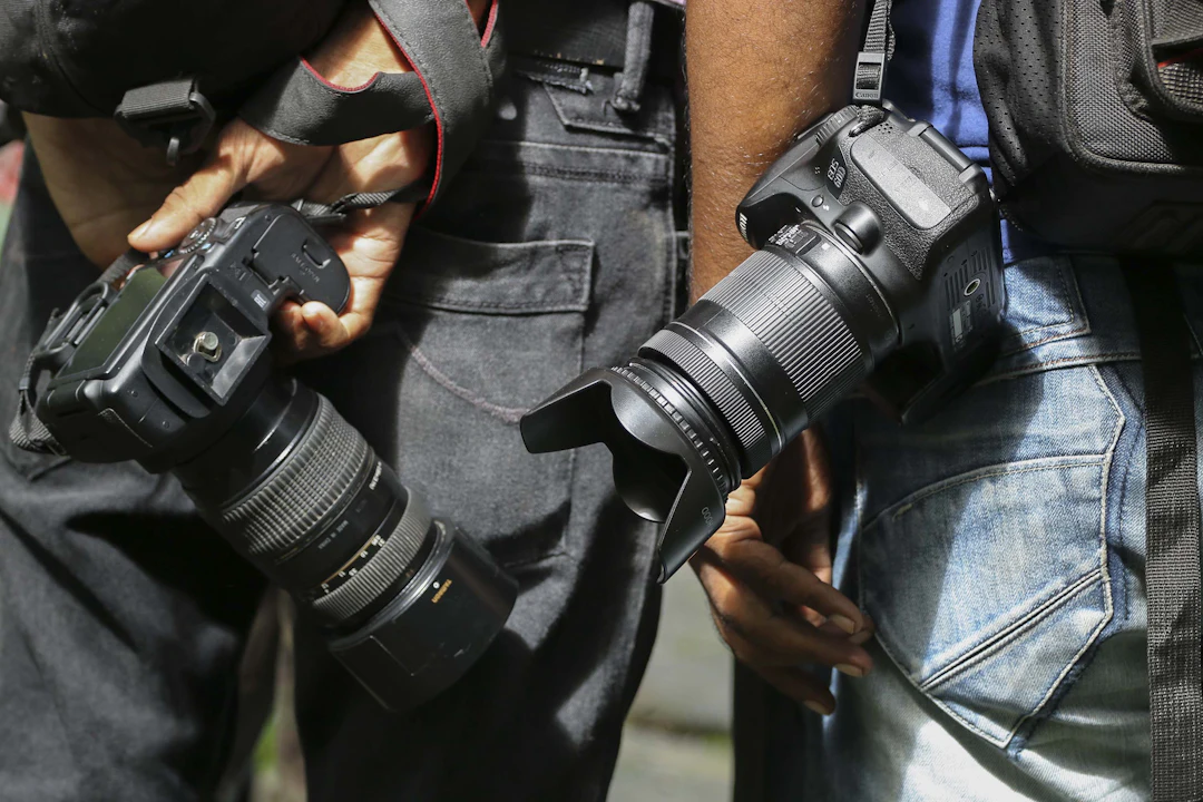 Photographer shooting team