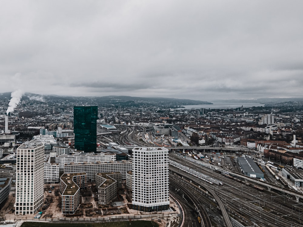 aerial view of city buildings during daytime