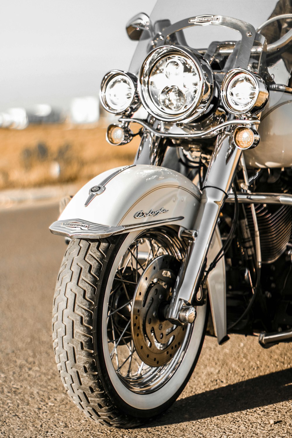 black and silver cruiser motorcycle