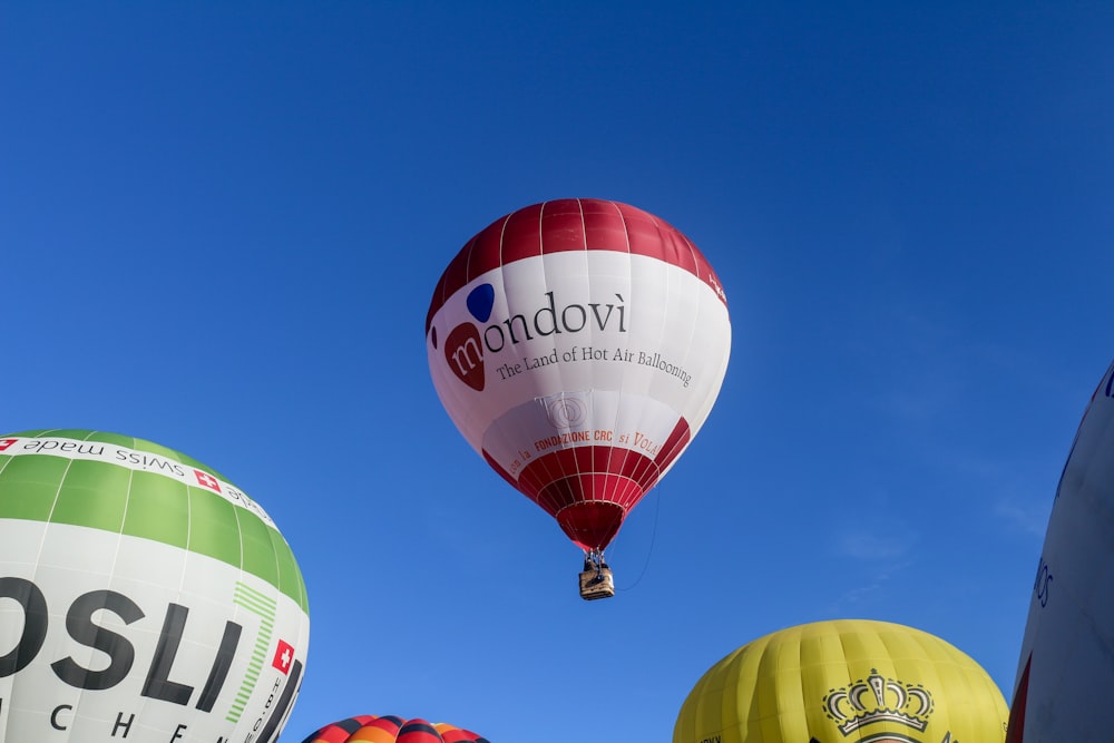 red green and yellow hot air balloon