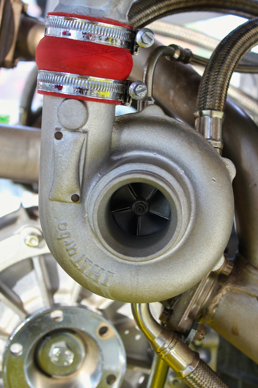 gray and black steering wheel