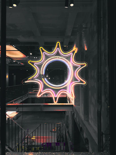 A bright, minimalist storefront bathed in warm yellow light, symbolizing the bright and trustworthy vibe of The Sunny Day brand.