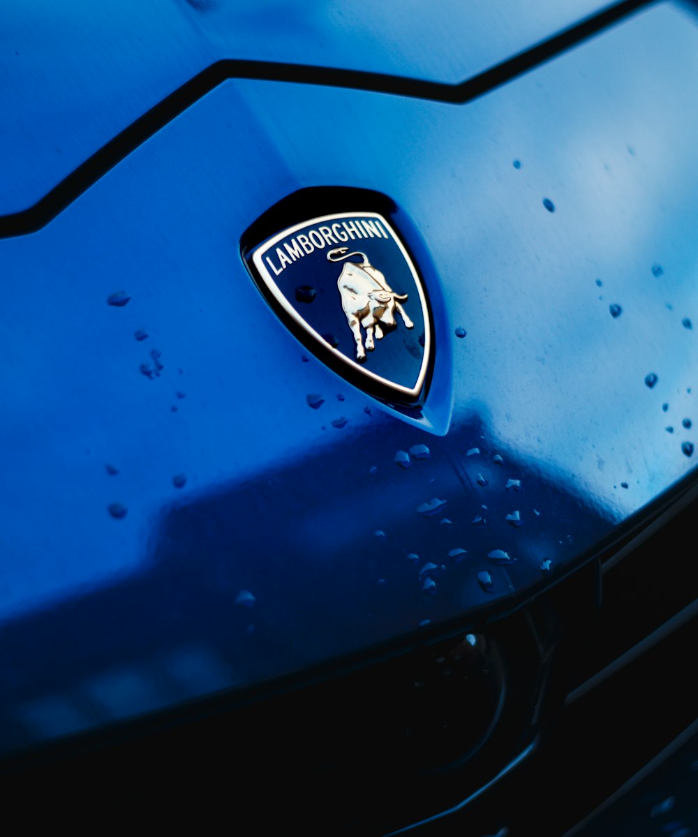 blue and white car logo