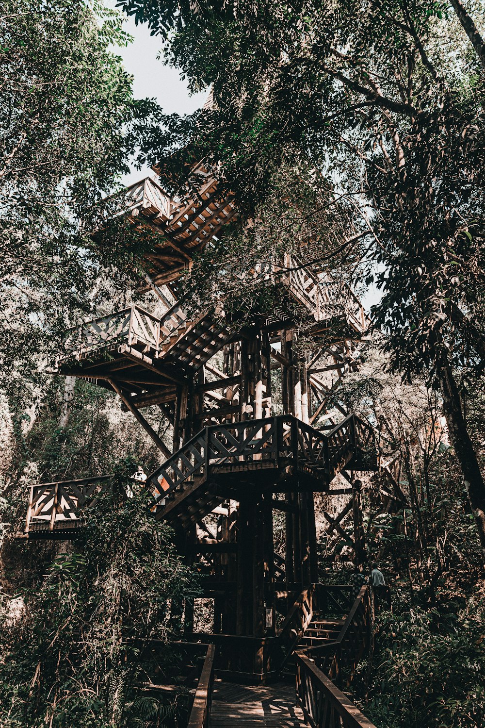 brown wooden house surrounded by trees during daytime