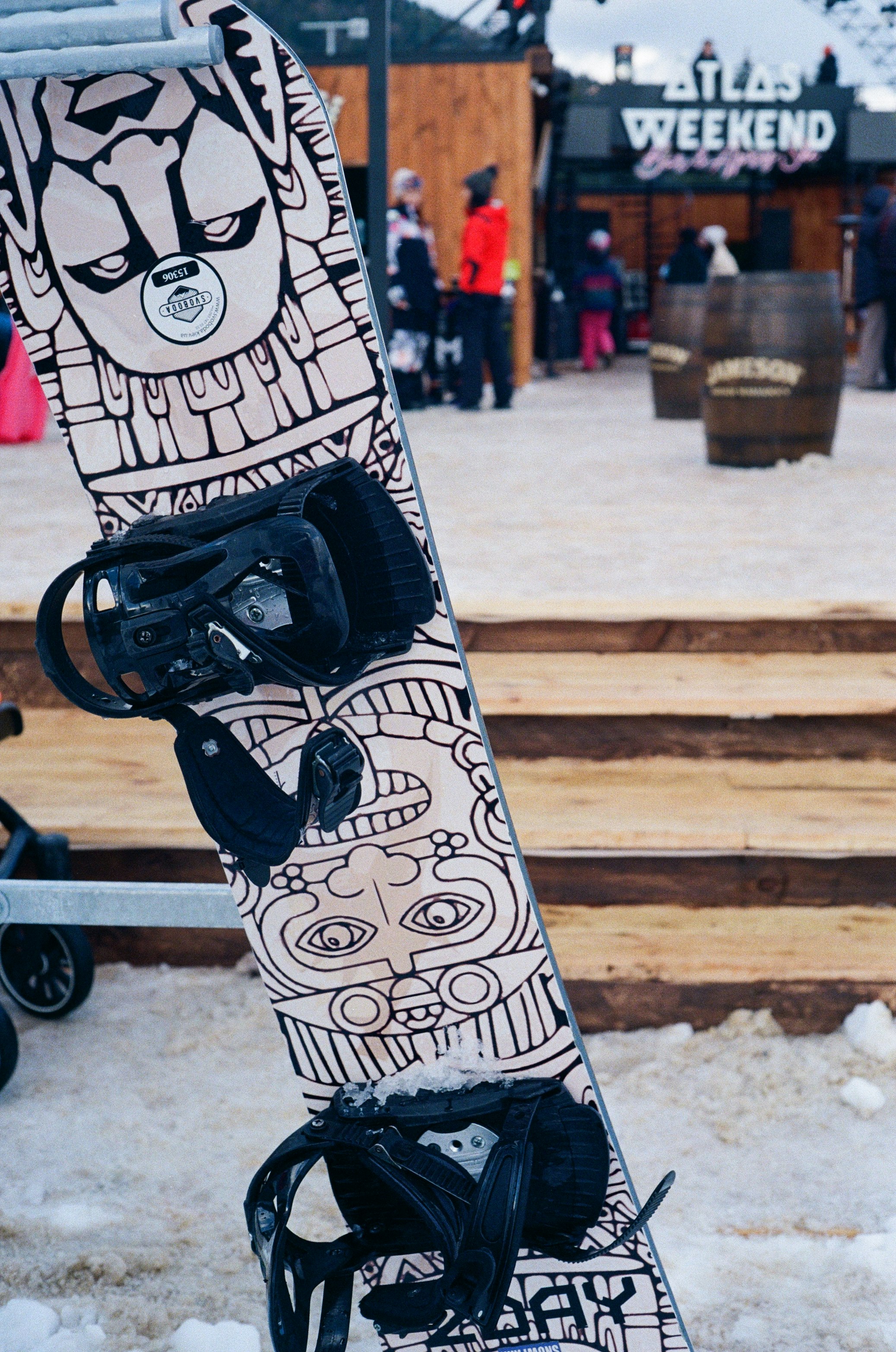 white and black panda print umbrella