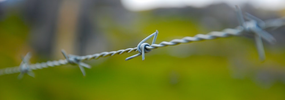 white metal wire in close up photography