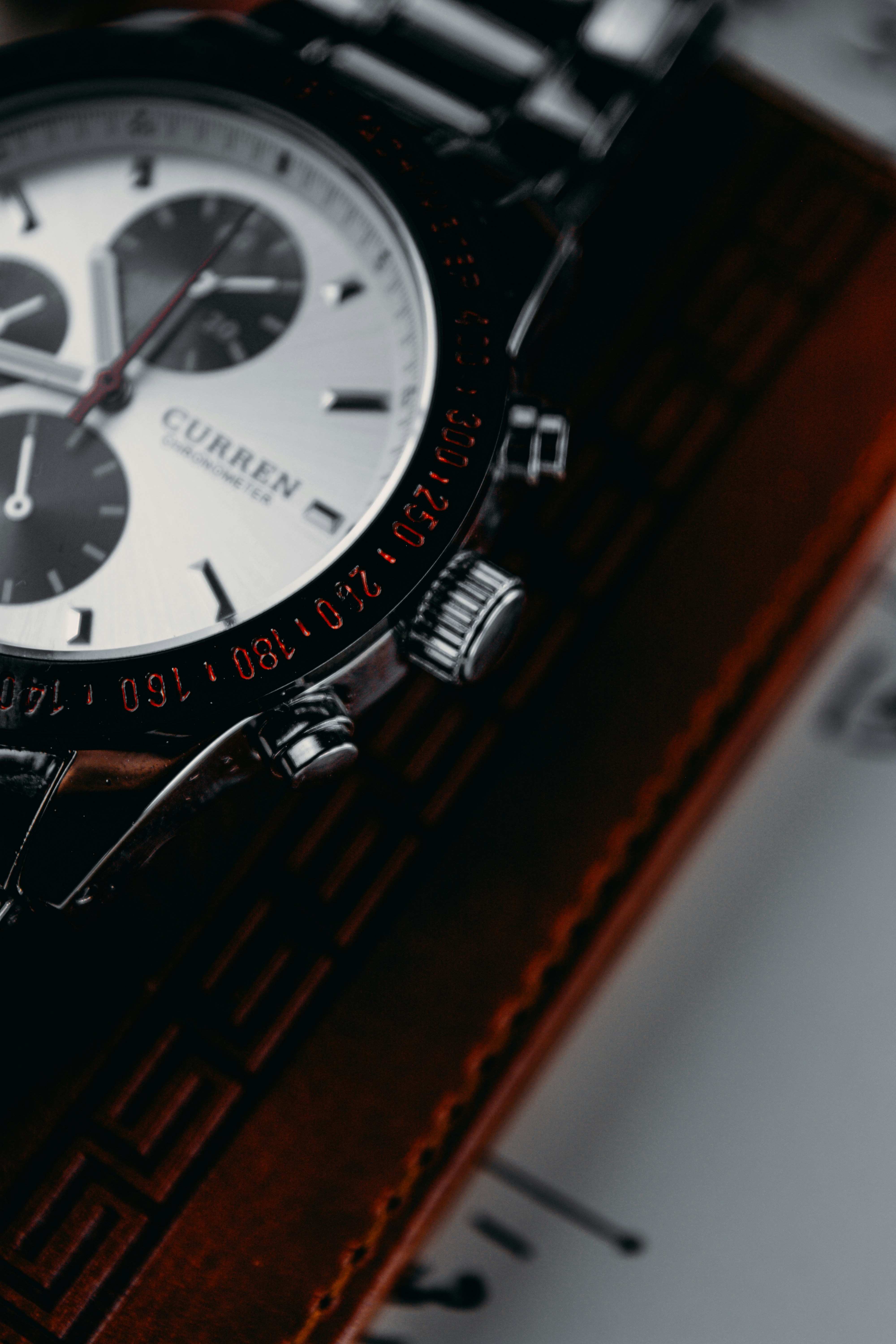 Minimalist Silver Chronograph