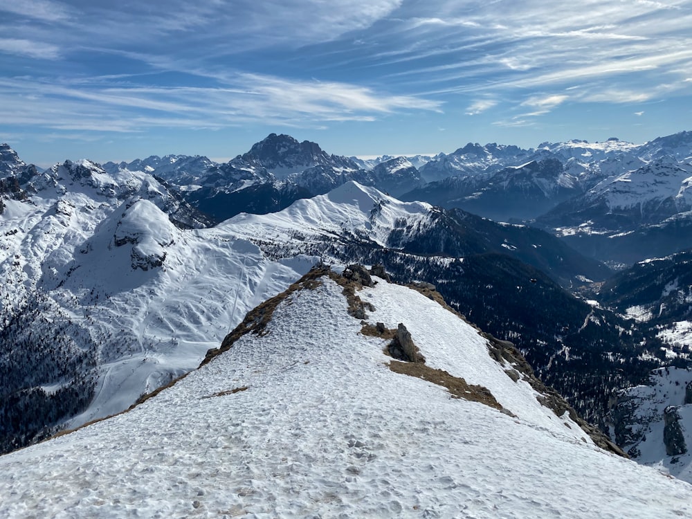 snow covered mountain under blue sky during daytime