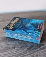 blue and white labeled box