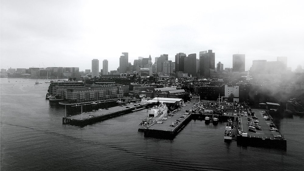 city skyline under white sky during daytime