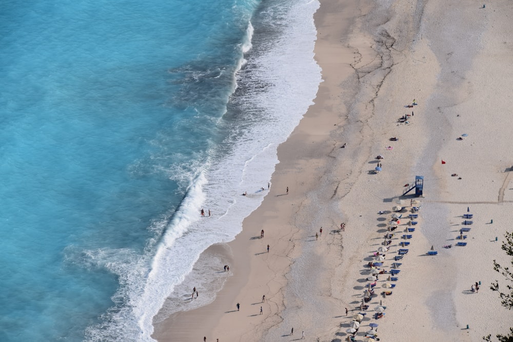 aerial view of beach during daytime