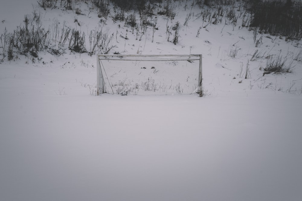 snow covered field during daytime