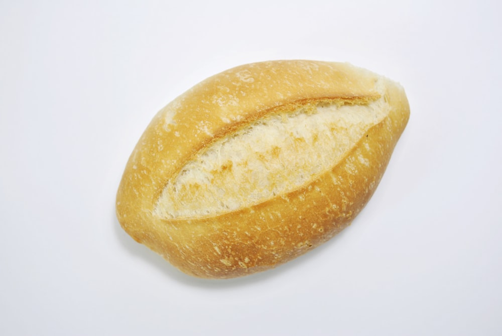 bread on white ceramic plate