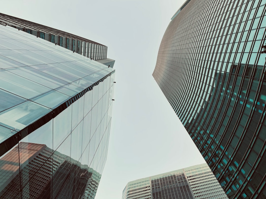 low angle photography of high rise building