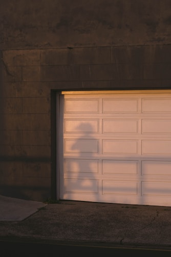 runner shadow on garage door