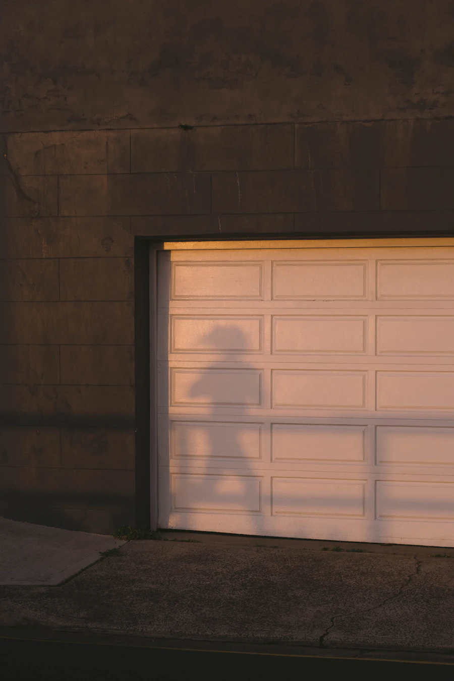 Carriage house looks on a modern sectional door