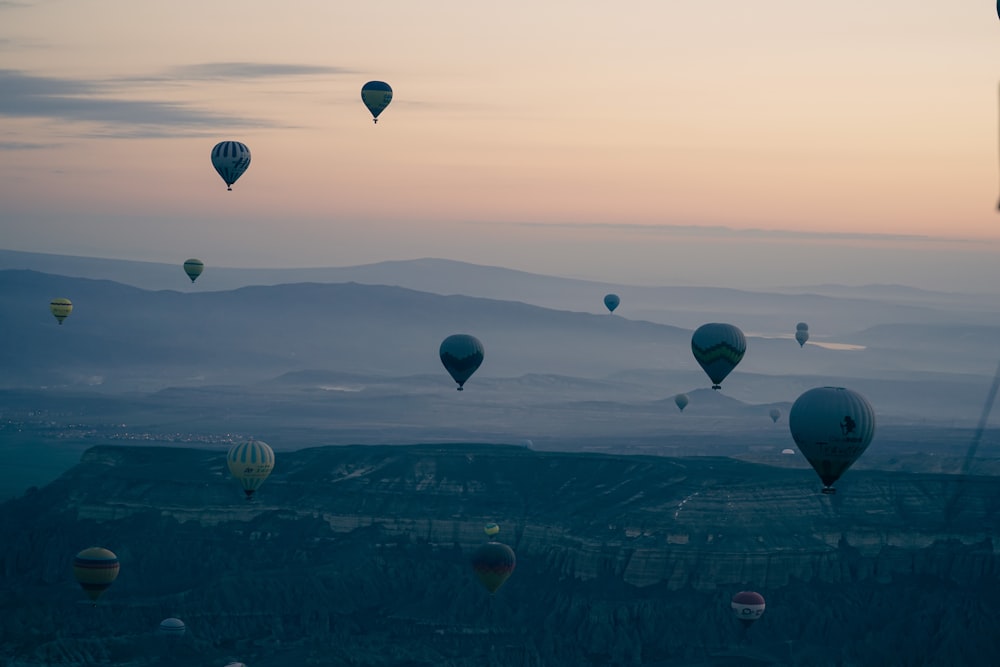 hot air balloons in the sky during daytime