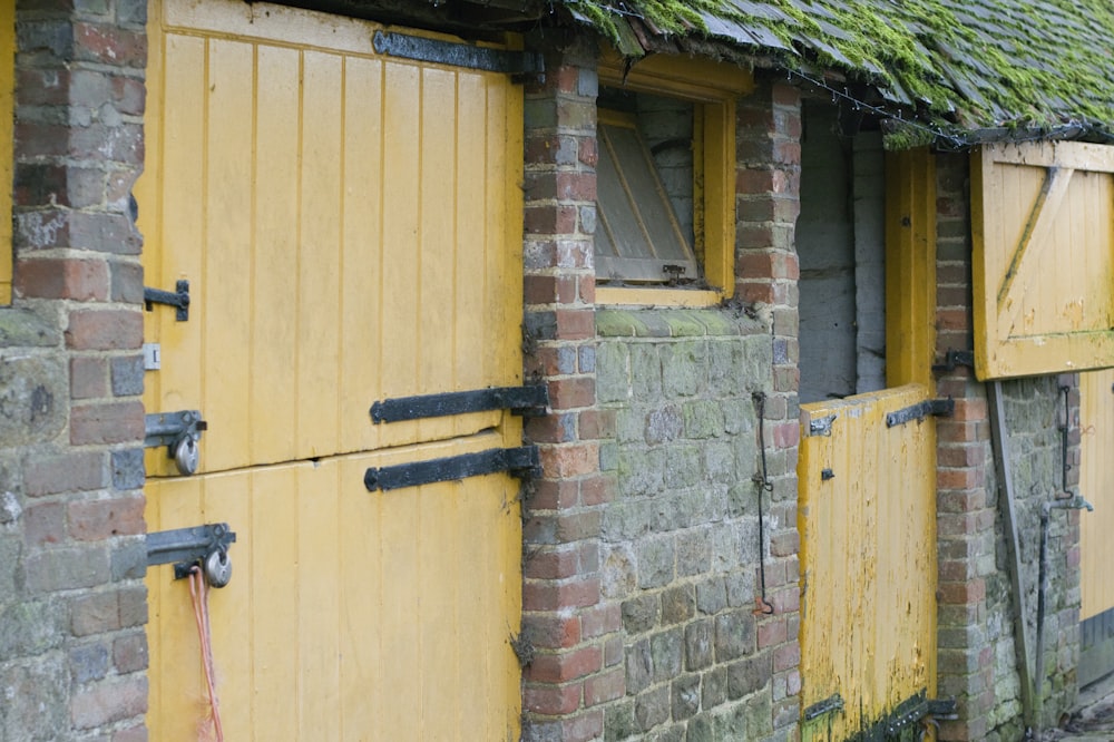 brown wooden door with black metal door lever