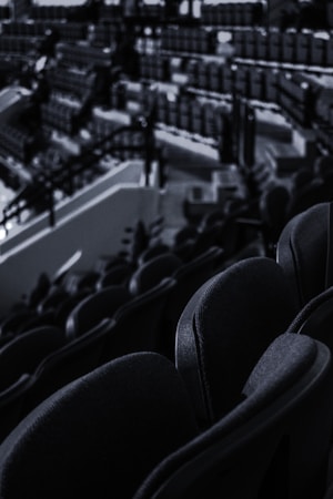 Empty arena seating in a hockey venue, the kind of view fans get before a Golden Knights home game in Clark County