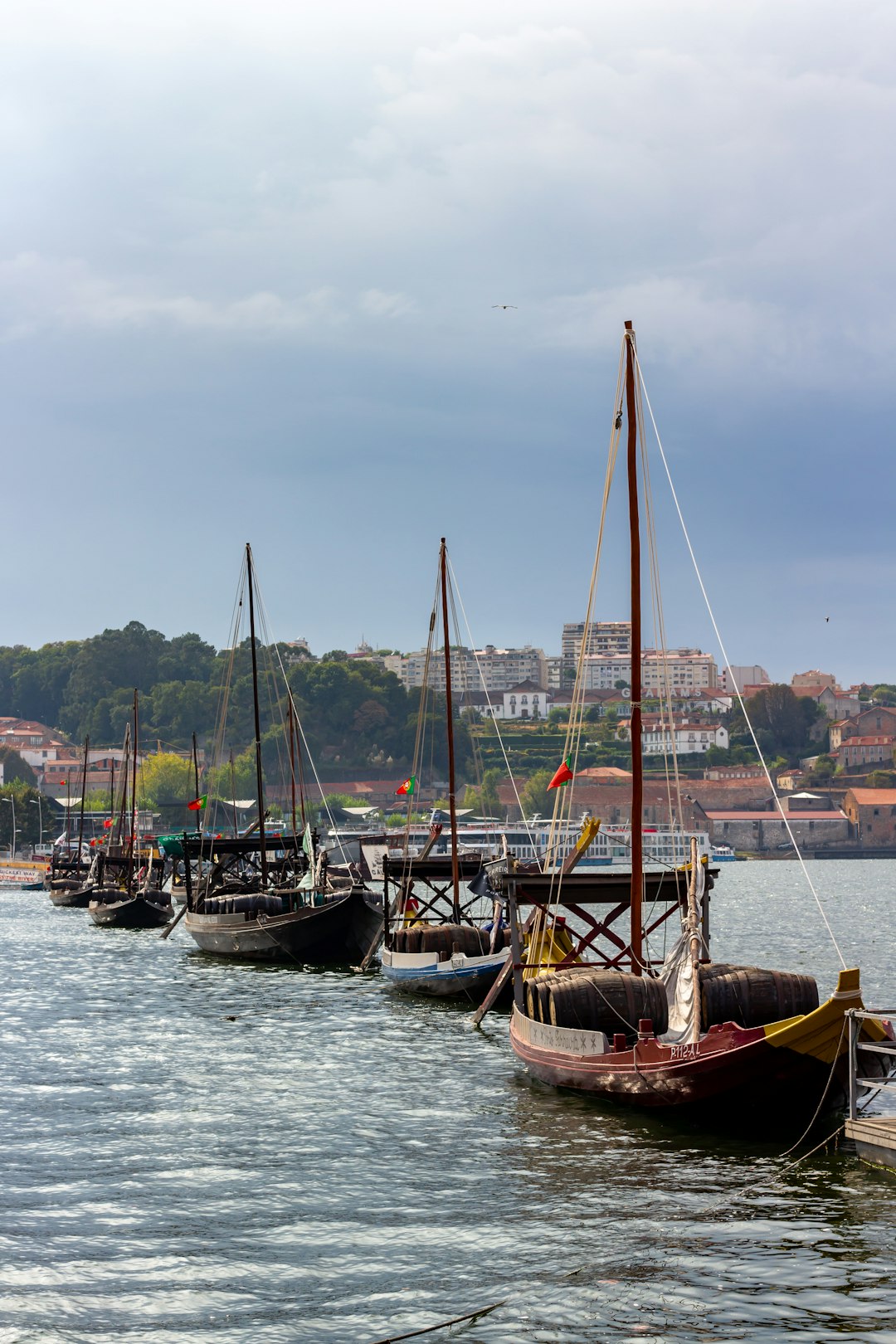 brown and black boat on sea during daytime