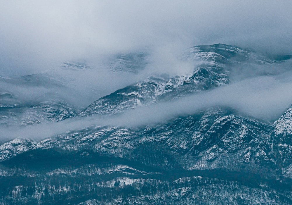 snow covered mountain during daytime