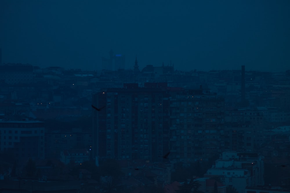 high rise building during night time