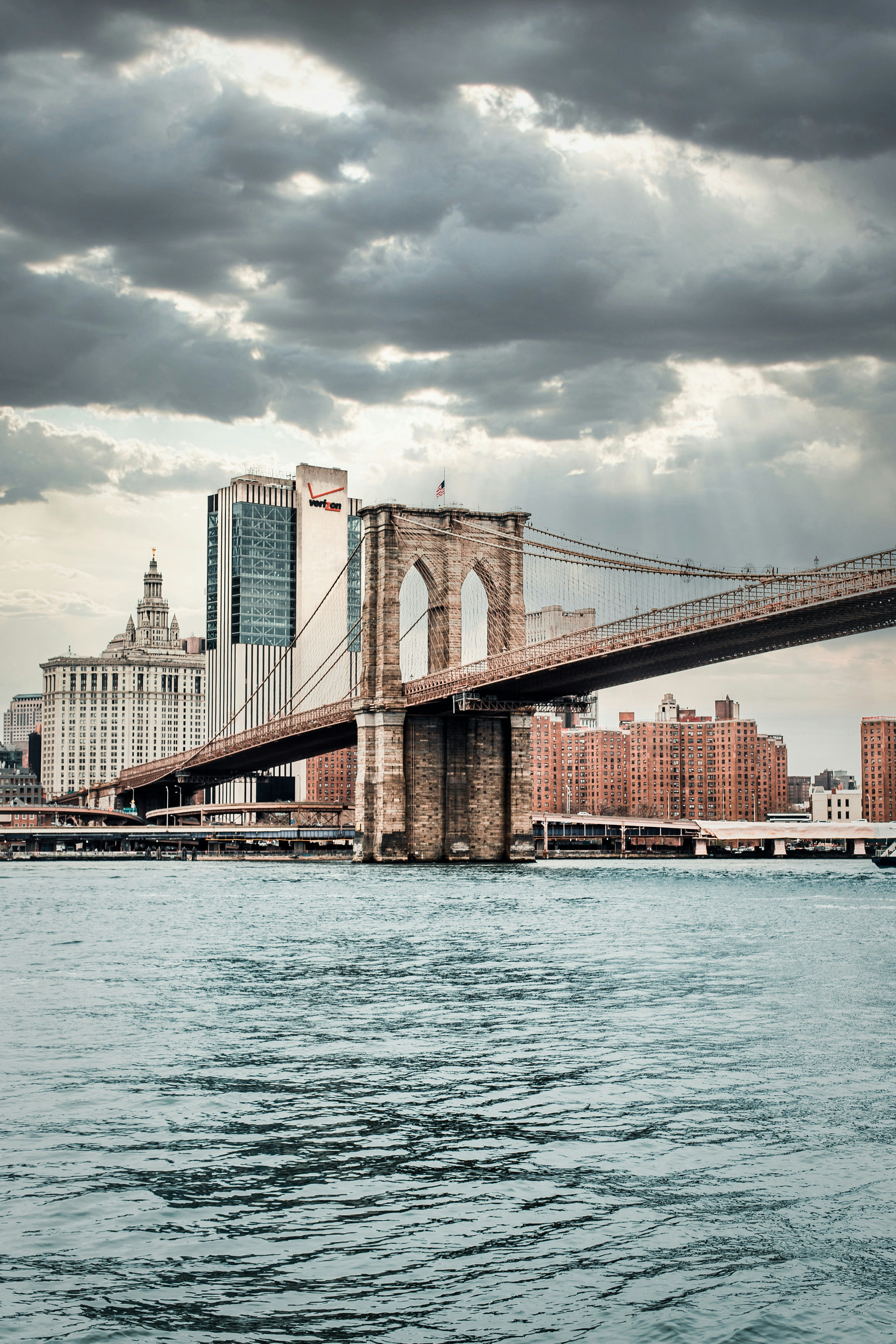 bridge over water under cloudy sky during daytime