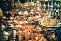 gold and silver tea set