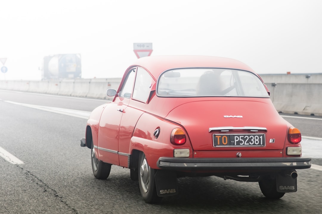 red volkswagen beetle on road during daytime