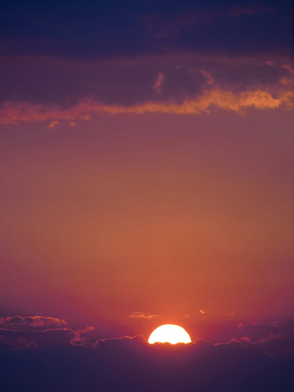 silhouette of mountain during sunset