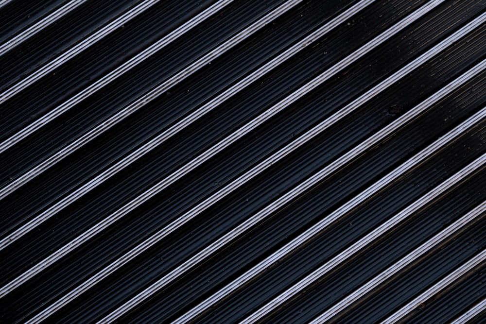 black and white striped textile