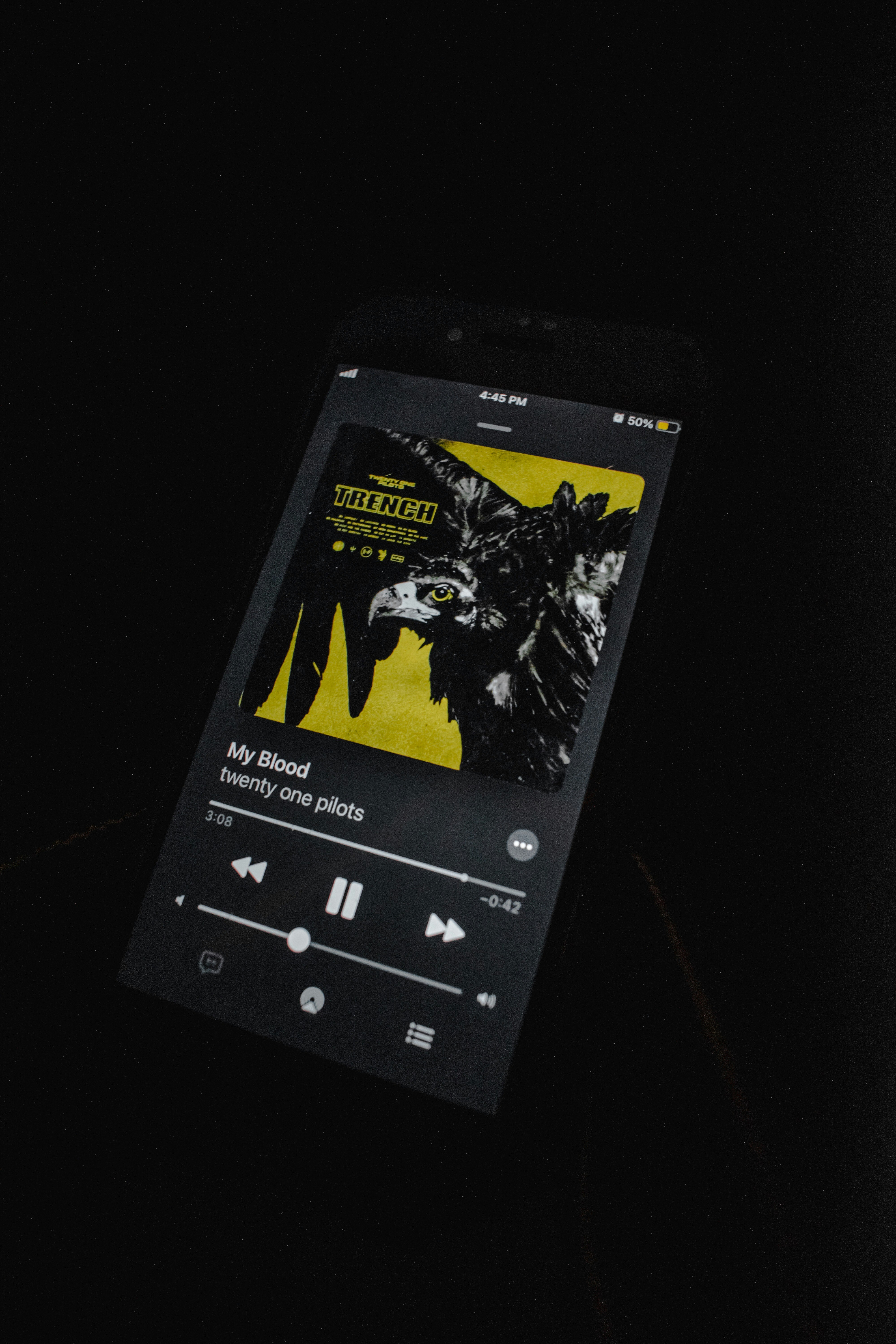 black android smartphone displaying game application