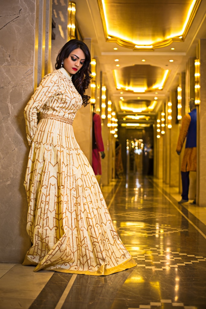 Champagne Wrap Dress