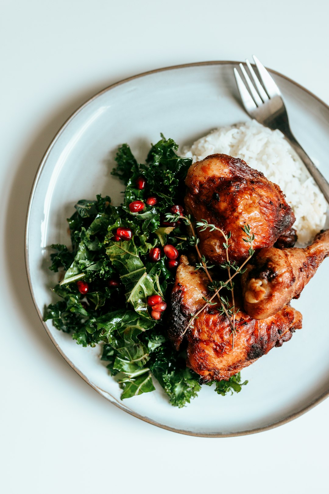 cooked food on white ceramic plate