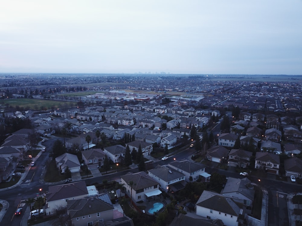 aerial view of city buildings during daytime