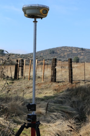 black and gray electric post