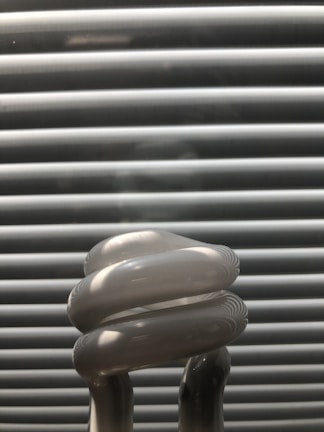 A close-up of modern energy-efficient technology.