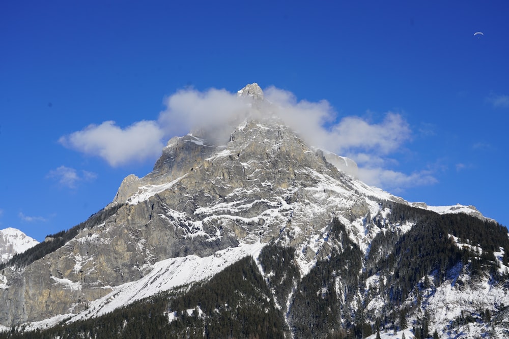 snow covered mountain under blue sky during daytime