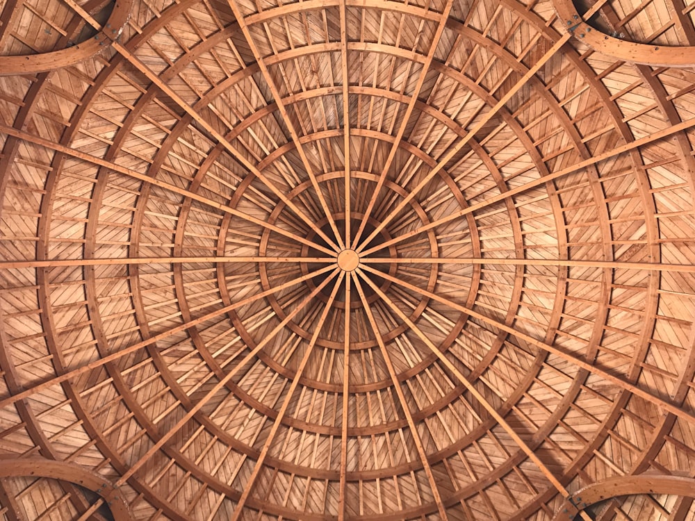 brown wooden ceiling with brown wooden ceiling