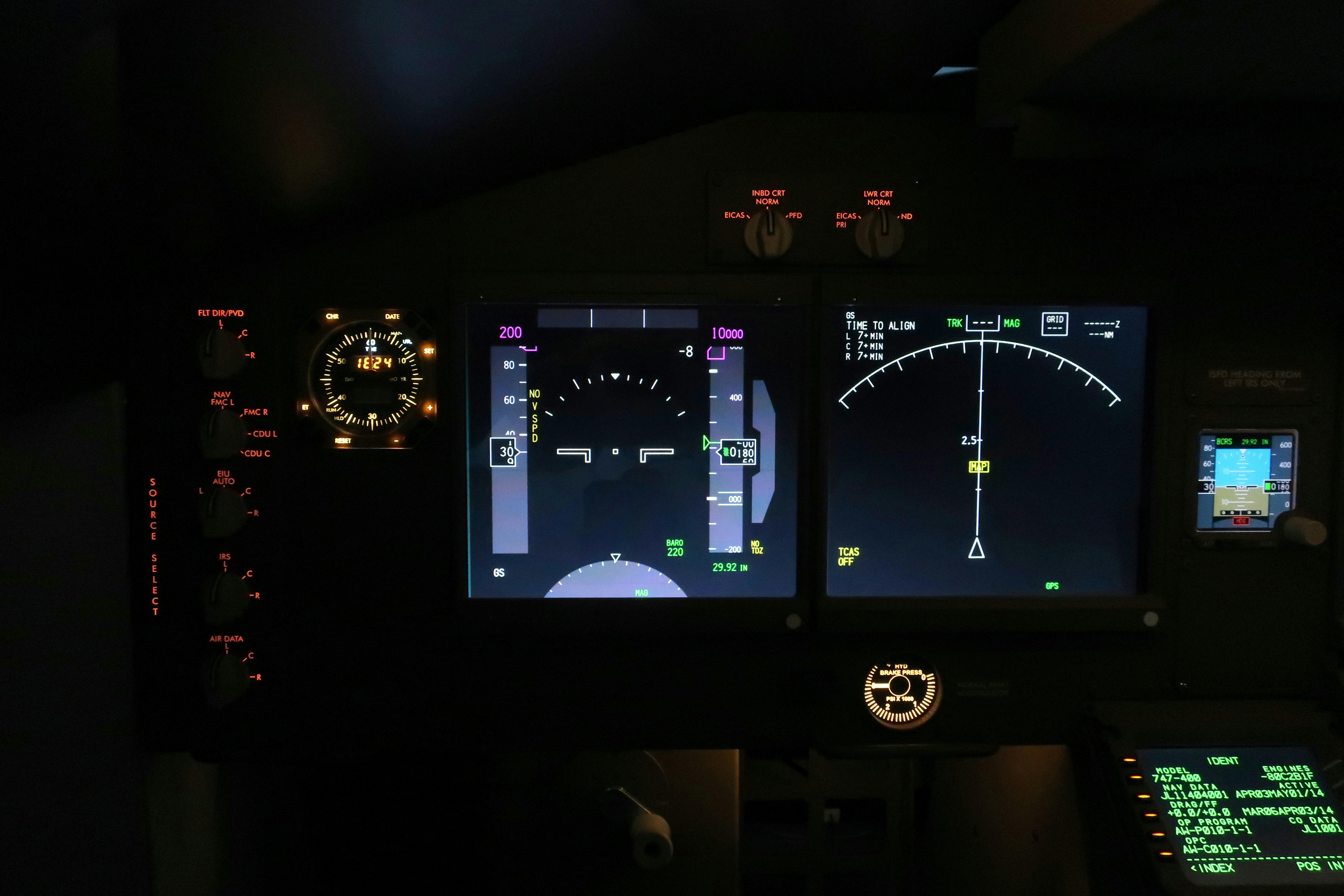 black flat screen tv turned on displaying game