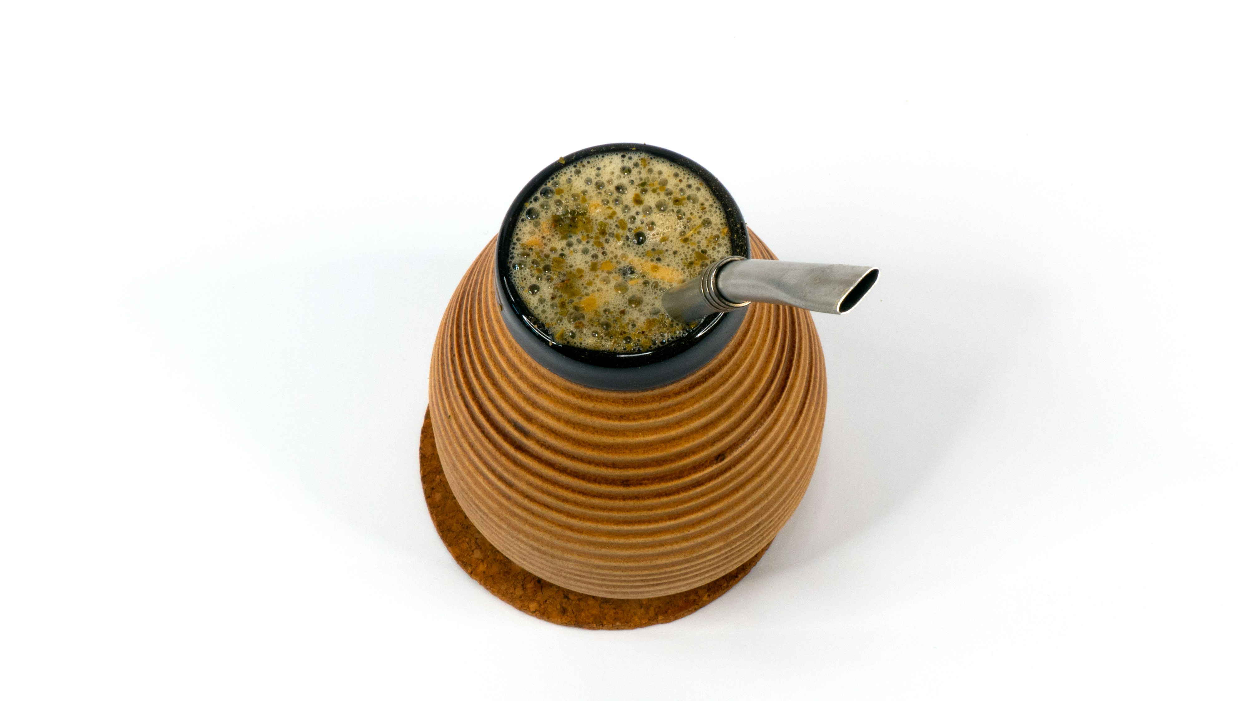 Yerba Mate on white background