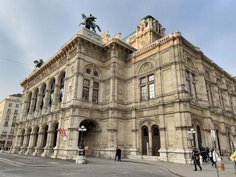 Ivory-toned architectural details of a stately government building.