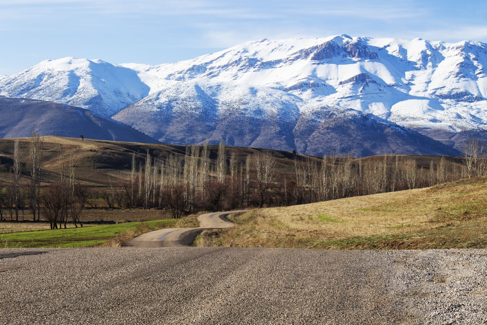 snow covered mountain during daytime