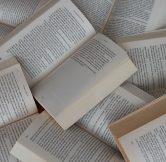 white and brown book on brown woven surface